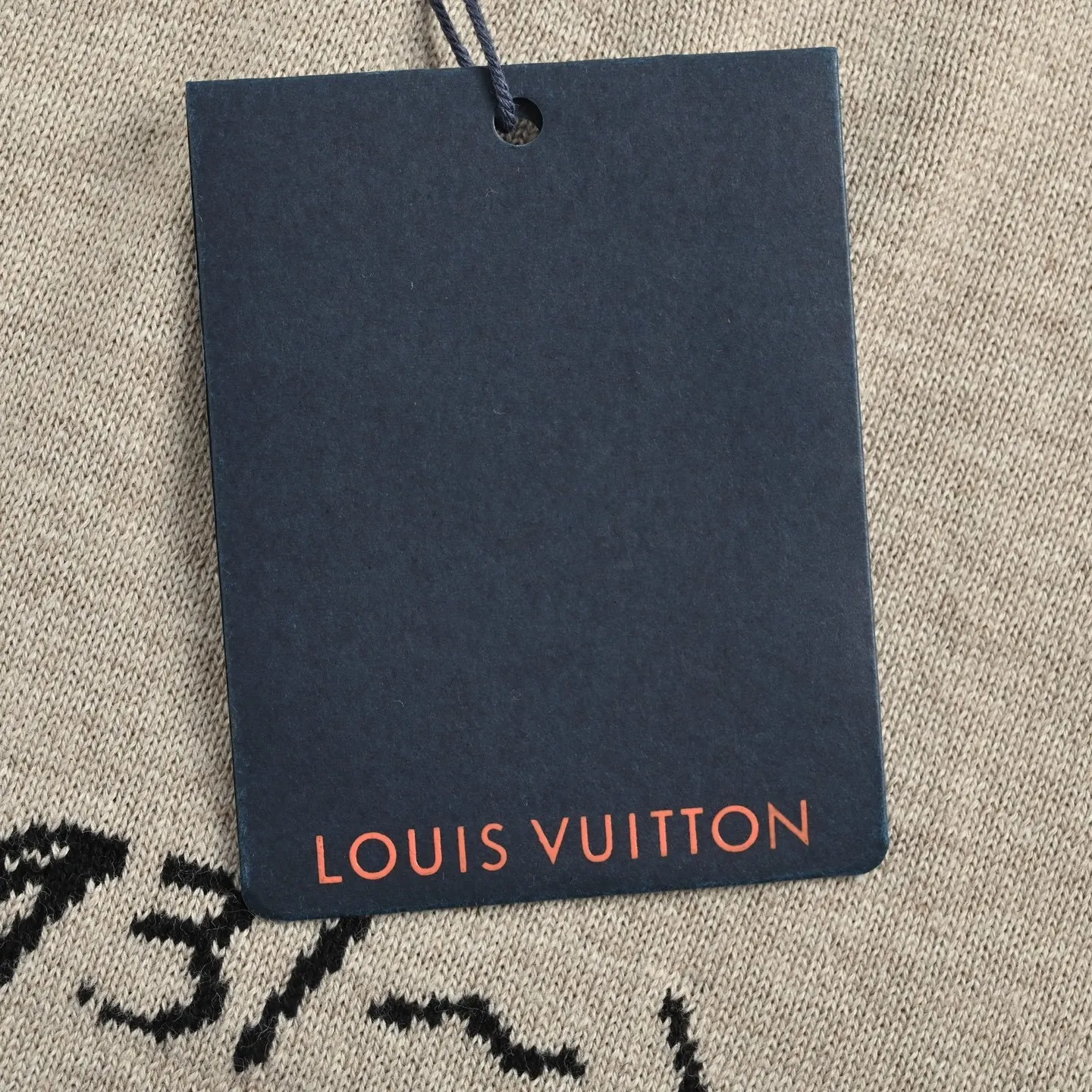 Louis Vuitton/Louis Vuitton hooked letter jacquard knitted short sleeves